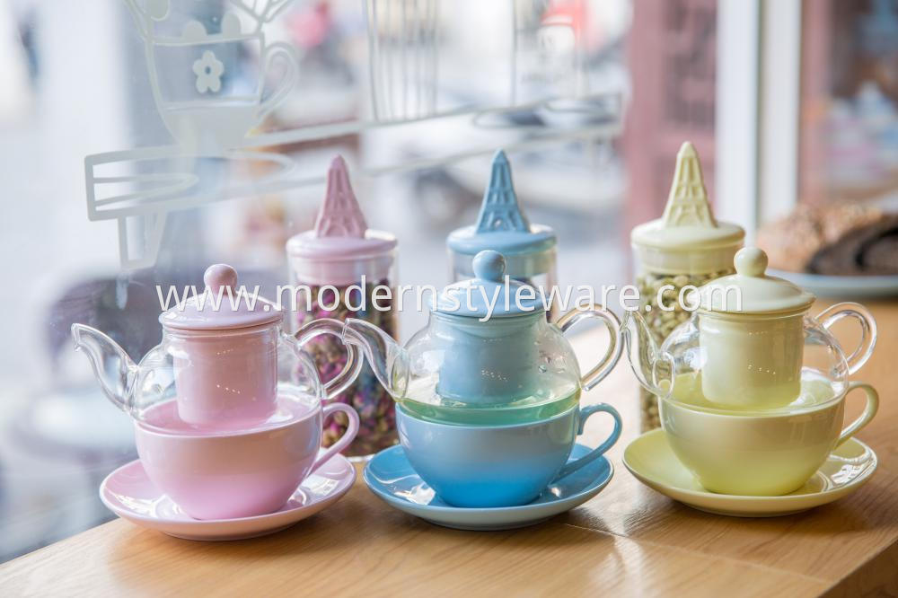 Tea For One Set Wholesale Porcelain Teapot